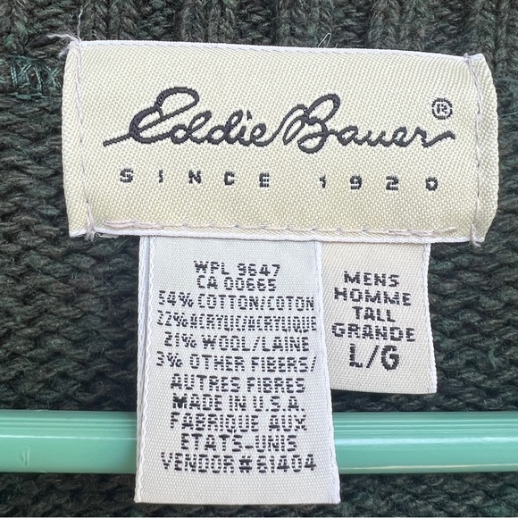 Eddie Bauer Cotton/Wool Blend Sweater - Size Large - Picture 3 of 8
